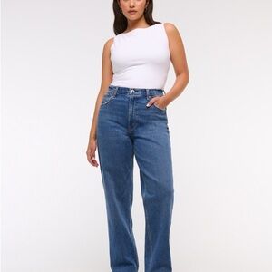 abercrombie & fitch 90s straight ultra high rise jeans